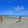 Fingal Beach with Figures